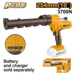 Pistola Calafatera Industrial Ingco Inalamb.20V S/Bateria Y S/Cargador #Ccgli2001