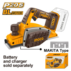 Cepillo Inalambrico Ingco 20V S/Bateria S/Cargador #Crli20401