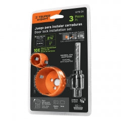 Sierra Copa Truper Bimetalica 3 Piezas P/Instalar Cerraduras # Kitb-3X (100816)