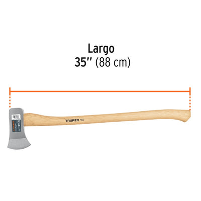 HACHA TRUPER MICHIGAN 3.1/2 LBS. M/MADERA HICKORY 34" # HM-3-1/2M (14958)