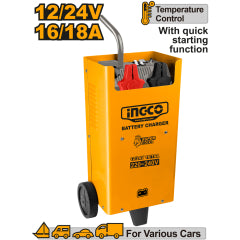 Cargador Baterias Ingco Industrial 12/24Volt 300 Amp #Ing-Cd2201