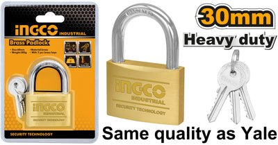 Candado Ingco 30 Mm C/3 Llaves # Dbpl0302