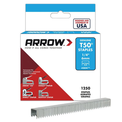 Grapas (Caja) Para T50 (1250 Unid.) (50Ct)