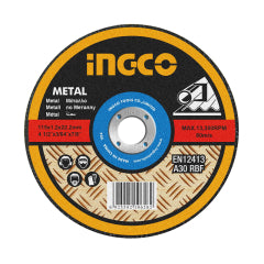 Disco Cortar Metal Ingco Corte Fino 16" X 1/8" #Mcd304051