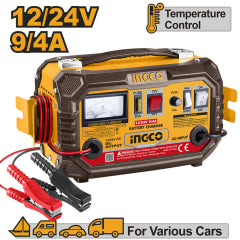 Cargador Baterias Ingco 12/24Volt #Ing-Cb1601