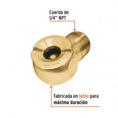 Inflador Truper Cabeza Sencilla Macho # Boch-Ma-1/4 (19087)