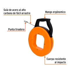 Guia P/Electricista Truper Carrete 15 Mt # Guia-15 (17751)
