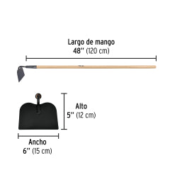 Azadon Pretul (Truper) Jardinero C/Mango 48" # Atj-P (25053)
