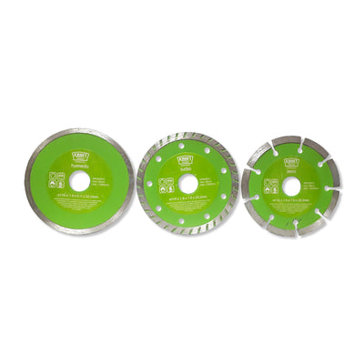 Disco Diamante Kraft Bohrer Juego 3 Piezas 115 X 22,23 Mm