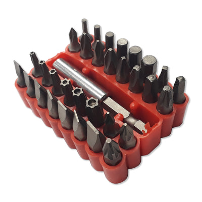 Punta Destornillador Kraft Bohrer C/Adaptador Jgo. 33 Pzas.
