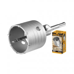 Sierra Copa Diamantada Ingco 65 Mm C/Adatador Y Mecha # Hcb0651