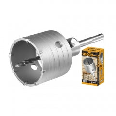 Sierra Copa Diamantada Ingco 100 Mm C/Adaptador Y Mecha # Hcb1001
