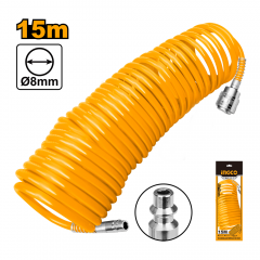 Manguera Espiral Ingco P/Compresor De Aire 15 Mts # Ah1151.1
