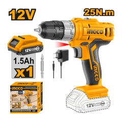 Taladro Atornillador Ingco Inalambrico 12V - C/1 Bat.Y 1 Cargador #Cdli1221 (C) (Of)