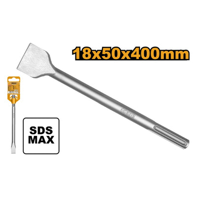 CINCEL INGCO PUNTA PLANA ANCHA SDS-MAX 18 x 400 x 50 MM # DBC0224002