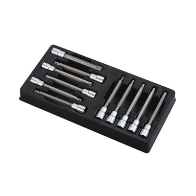LLAVE DADO HANS 1/2" DR PTA. XZN-HEX.-TORX JGO. 11 PZS. # TT-46 (OF)