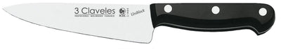 CUCHILLO TRES CLAVELES # 1156 INOX UNIBL 18cms COCINERO