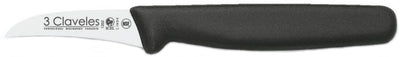 CUCHILLO TRES CLAVELES # 1202 MGO POLIPR NEGRO 6cm MONDADOR