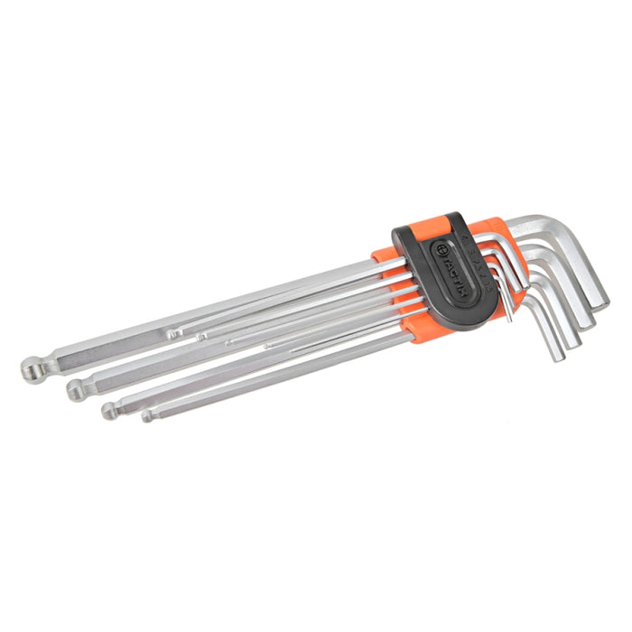LLAVE ALLEN TACTIX # 206015  1,5 - 10,0 MM  9 PZS. T/BOLA EXTRA LARGA