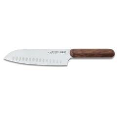 Cuchillo Tres Claveles (Oslo) # 1433 Inox Mgo Mad 17,5Cms Santoku