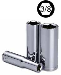 LLAVE DADO LARGO CROSSMAN 6 PTA 3/8 DR #96329-19 MM