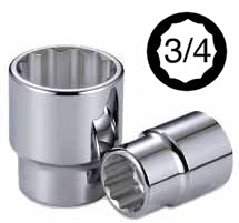 LLAVE DADO CROSSMAN 3/4 DR. 12 PTA. 1.3/16" # 93-668 (OF)