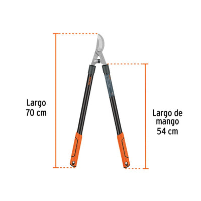 TIJERA TRUPER CORTAR RAMAS MANGO CON GRIP 70 CMS # TB-122  (18399)