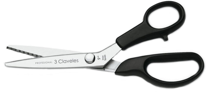 Tijera Tres Claveles # 125 - 9" Zig Zag Profesional(Of)