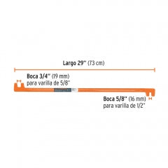 Grifa Dos Bocas Truper 3/4" - 1/2" - 5/8" #Grt-21 (19800)