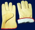 GUANTE CABRITILLA AMARILLO FORRADO # 9  (3040)