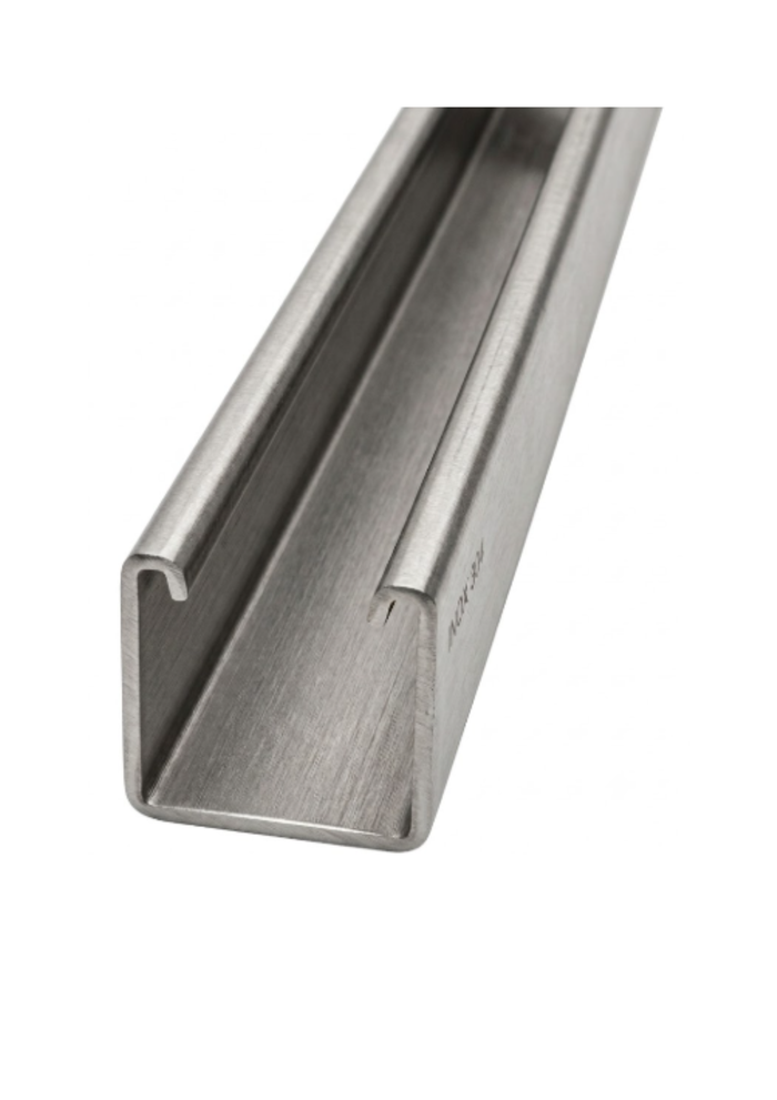 Riel RUC INOX Tipo Unistruit 42 X 42 X 3000