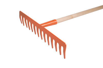 RASTRILLO JARDINERO 14 DIENTES, MANGO DE MADERA GROSOR 4MM