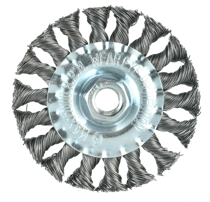 Grata Circular Acero Trenzado 4" M14X2