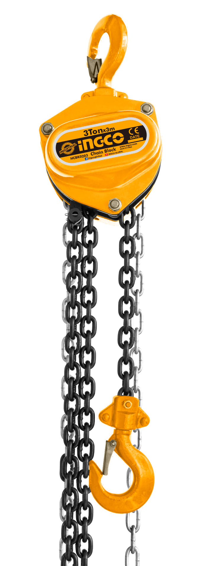 TECLE INGCO CADENA 3 TON X 3MT  #HCBK0203