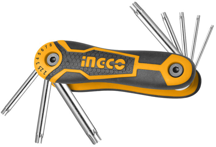 Llave Tipo Allen Ingco Torx T9-T40 Jgo. 8 Pzs. # Hhk14083
