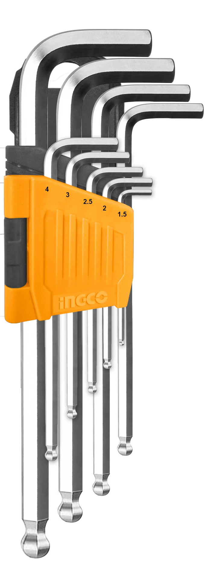 Llave Allen Ingco Hexagonal Pta. Bola Jgo 9 Pzs. # Hhk12091