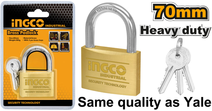 Candado Ingco 70 Mm C/3 Llaves # Dbpl0702