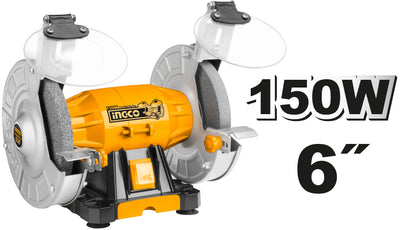 Esmeril De Banco Ingco 220-240V - Rueda 6" 2950 Rpm #Bg61502