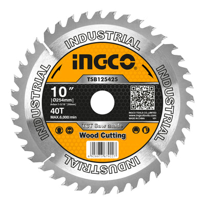Sierra Circular Ingco P/Madera 10" X 40 Dts.# Tsb125425