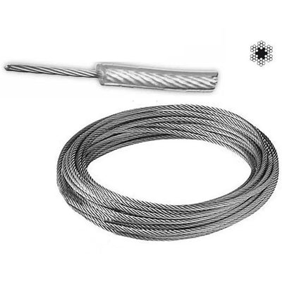 Cable Acero Galv.(Mt) 2-3 Mm. F/Pvc (6X7X2.0F)