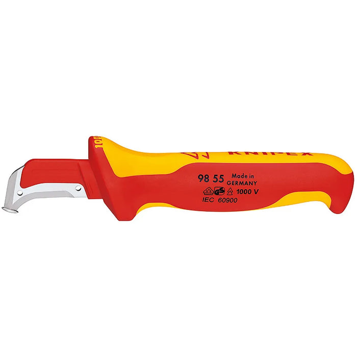 Cuchillo Pelacable Pta. Chata 1000V. (9855)