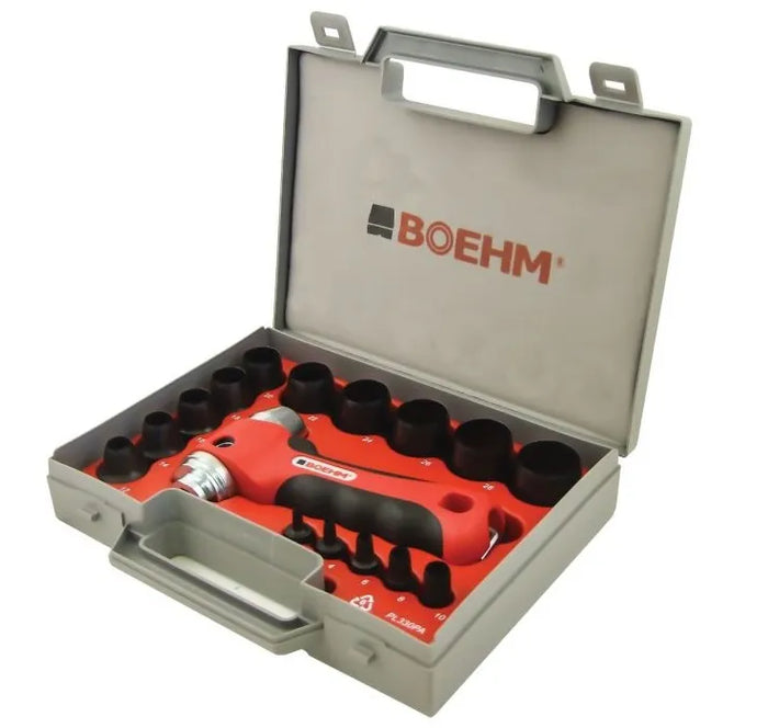 Jgo. Sacabocados 2-10Mm. "Boehm" (Jlb210)