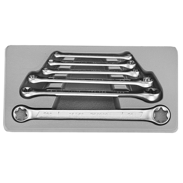 Jgo. Llaves Corona Torx E6-E24 6 Pzs. (5062)