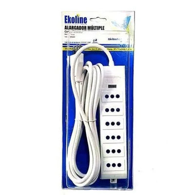 Alargador Multiple De 5 Mts. 5 Posiciones (0606494