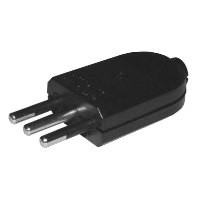 ENCHUFE MACHO 2 P + TIERRA, 10 Aº (0606889)