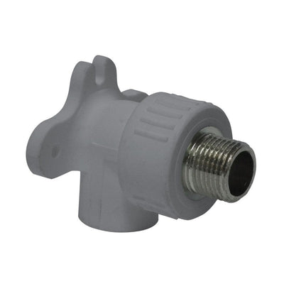 Codo 90° Pp R Con Soporte Fusión HE Metálico Hoffens