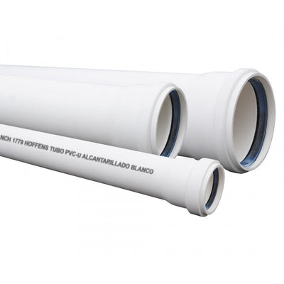 Tubería PVC U Alcantarillado Domiciliario Blanco Hoffens